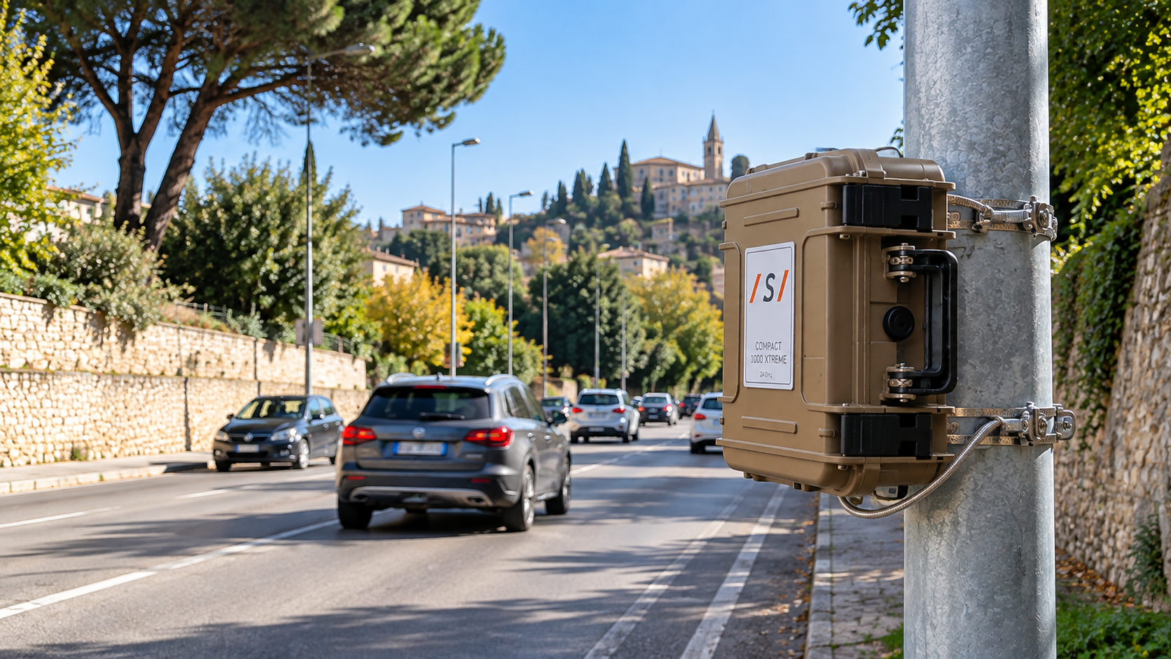 Compact 1000 XTREME: il monitoraggio del traffico diventa semplice, connesso e scalabile Compact 1000 XTREME - sensore IoT per il monitoraggio del traffico